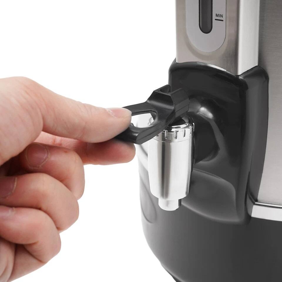 Alt View 2. Home Collection - Electric Hot Water Bucket Dispenser 16 L Stainless Steel - Stainless Steel.