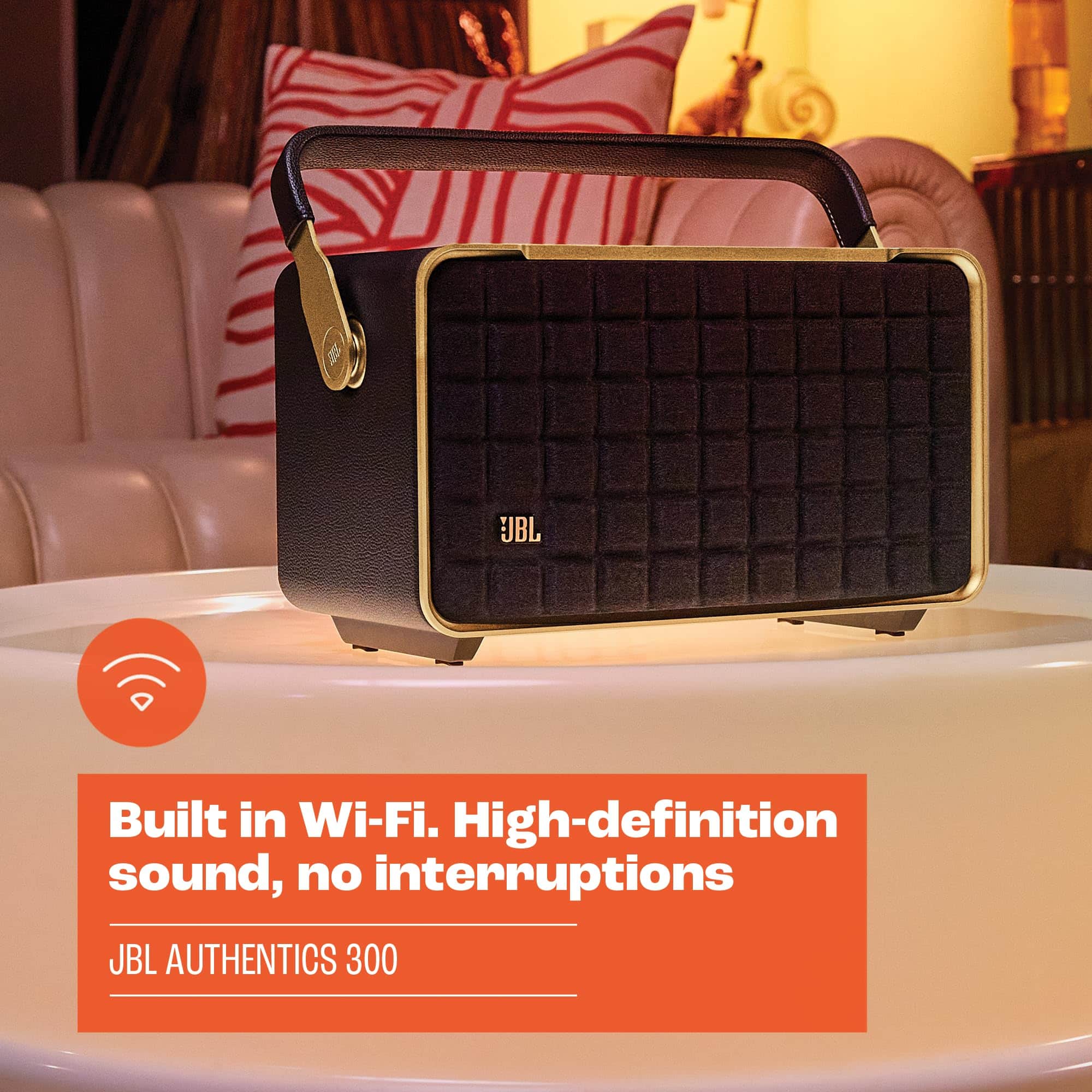 JBL Authentics 300 Retro Style Wireless Bluetooth/WiFi Home