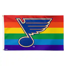 WinCraft - St. Louis Blues 3' x 5' Single-Sided Deluxe Team Pride Flag - Multicolor