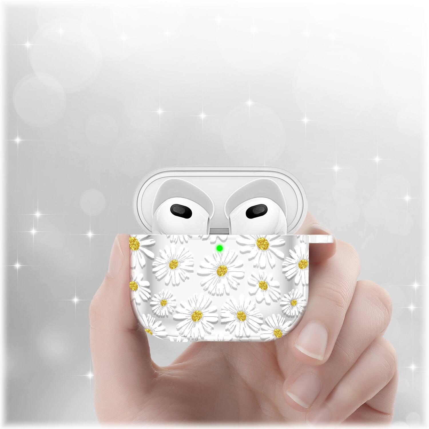 Alt View 14. SaharaCase - Hybrid Flex Case for Apple AirPods 3 (3rd Generation) - Clear/Yellow.