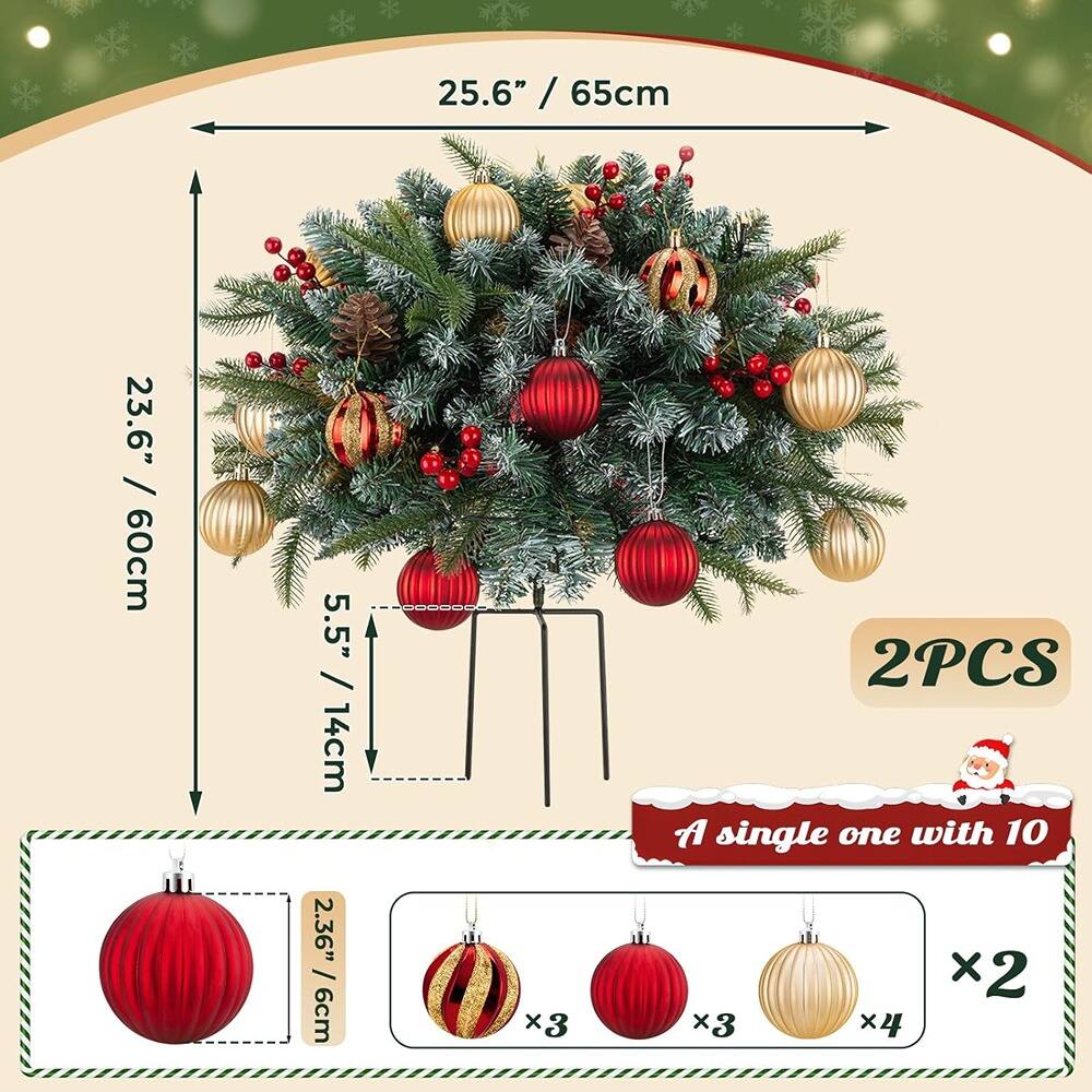 25.6" / 65cm  
23.6" / 60cm  
5.5" / 14cm  
2.36" / 6cm  

2PCS  
A single one with 10  
x3 x2 x3 x4