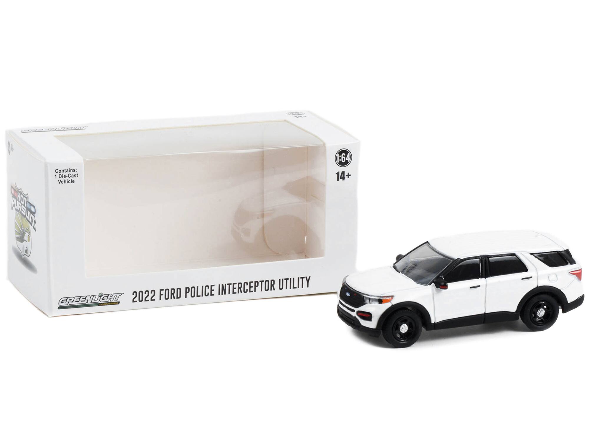Contains: 1 Die-Cast Vehicle  
TOH PRSuT 1:64  
14+  
INTERCEPTOR UTILITY  
GREENLIGHT  
2022 FORD POLICE