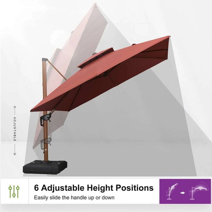 6 Adjustable Height Positions  
Easily slide the handle up or down