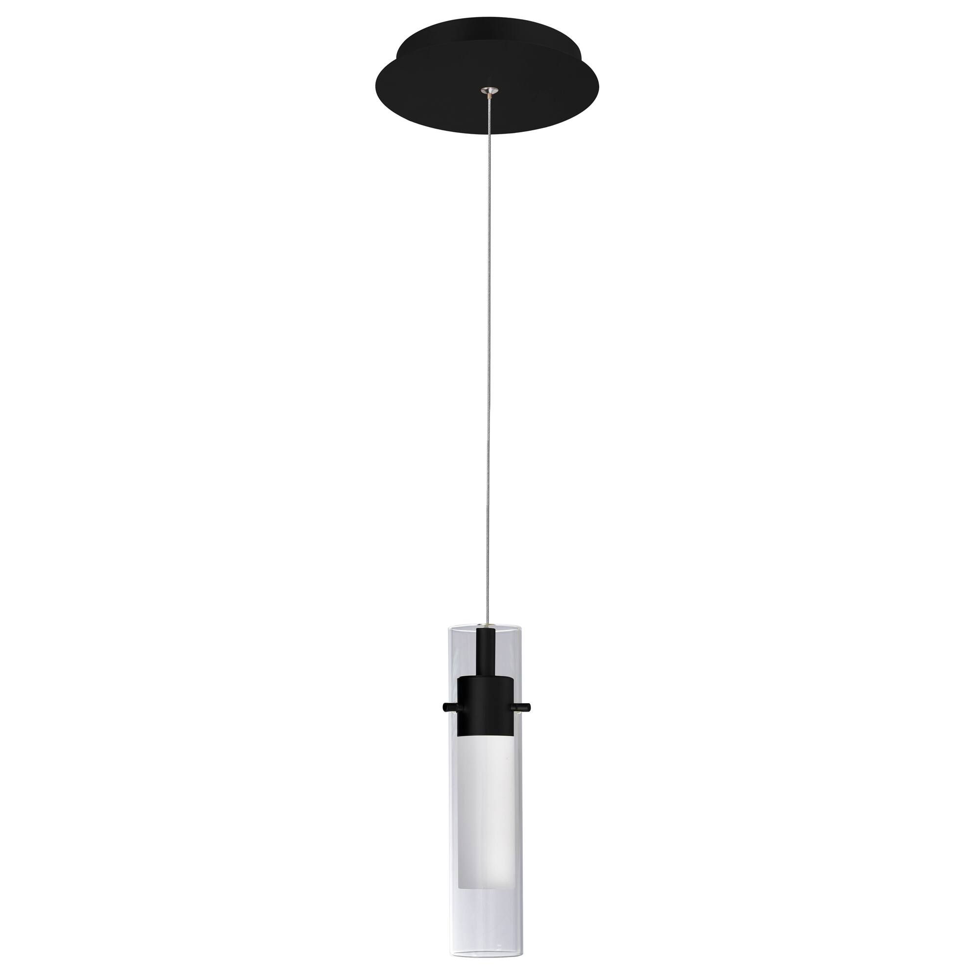Alt View 1. CWI Lighting - Olinda LED Integrated Black Mini Pendant - Black.