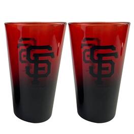 The Memory Company - San Francisco Giants Two-Pack 16oz. Ombre Pint Glass Set - Multicolor