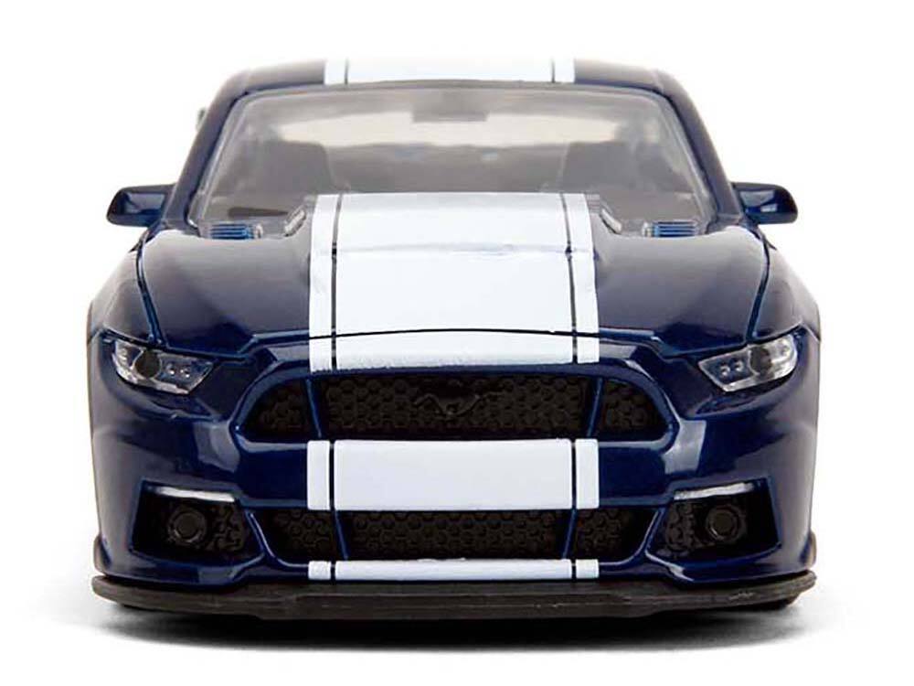 Alt View 5. Jada - 2016 Ford Mustang GT Dark Blue Metallic with White Stripe "F9" (2021) "Fast & Furious" Series 1/32 Model Car by Jada.