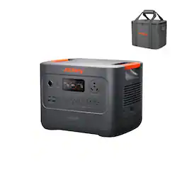 Jackery - HP3000AC Solar Generator 3064Wh Portable Power Station with Extreme Guard Bag for Emergency (3064 Wh Capacity) - Black