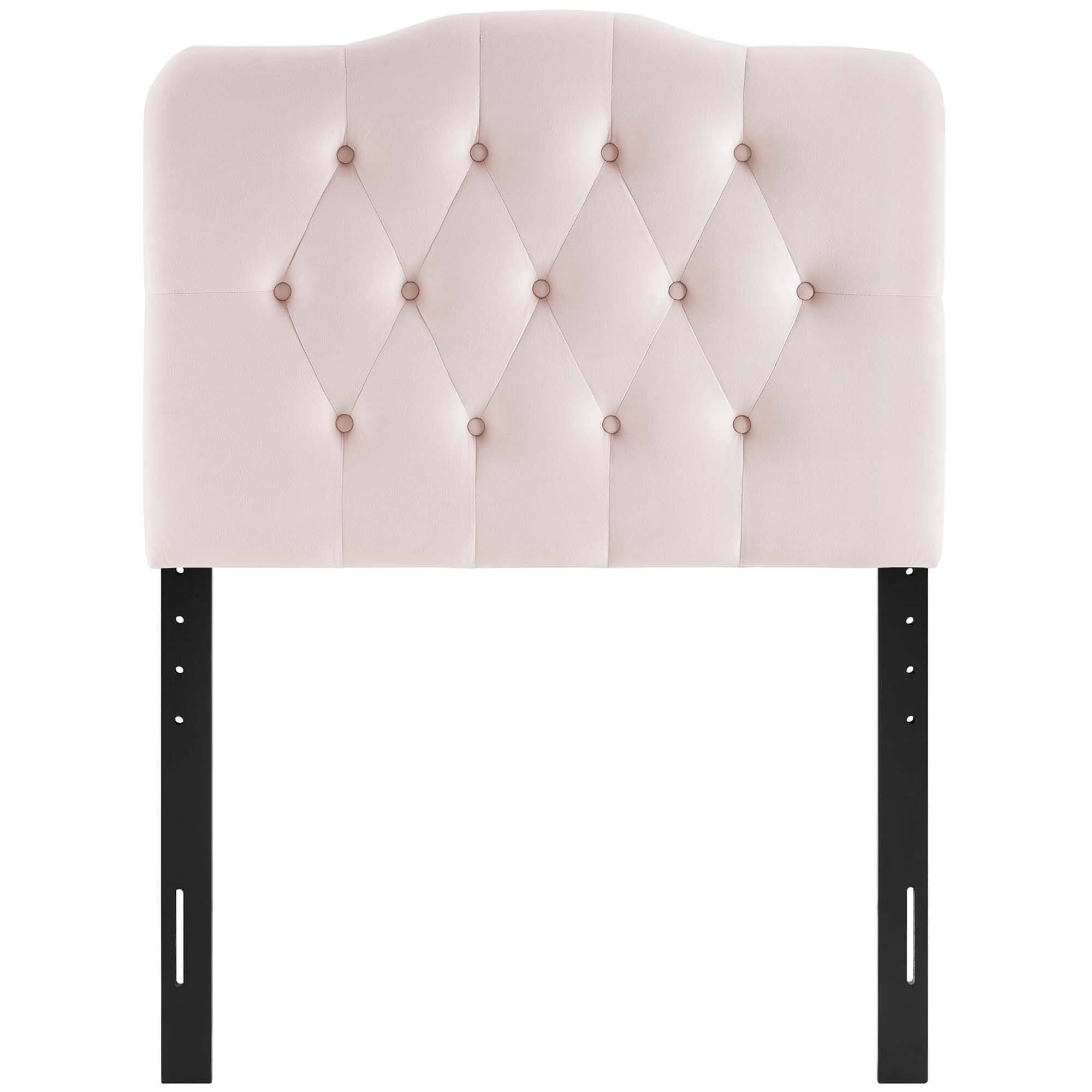 Alt View 1. Modway - Annabel Diamond Tufted Performance Velvet Twin Headboard by Modway - Red.