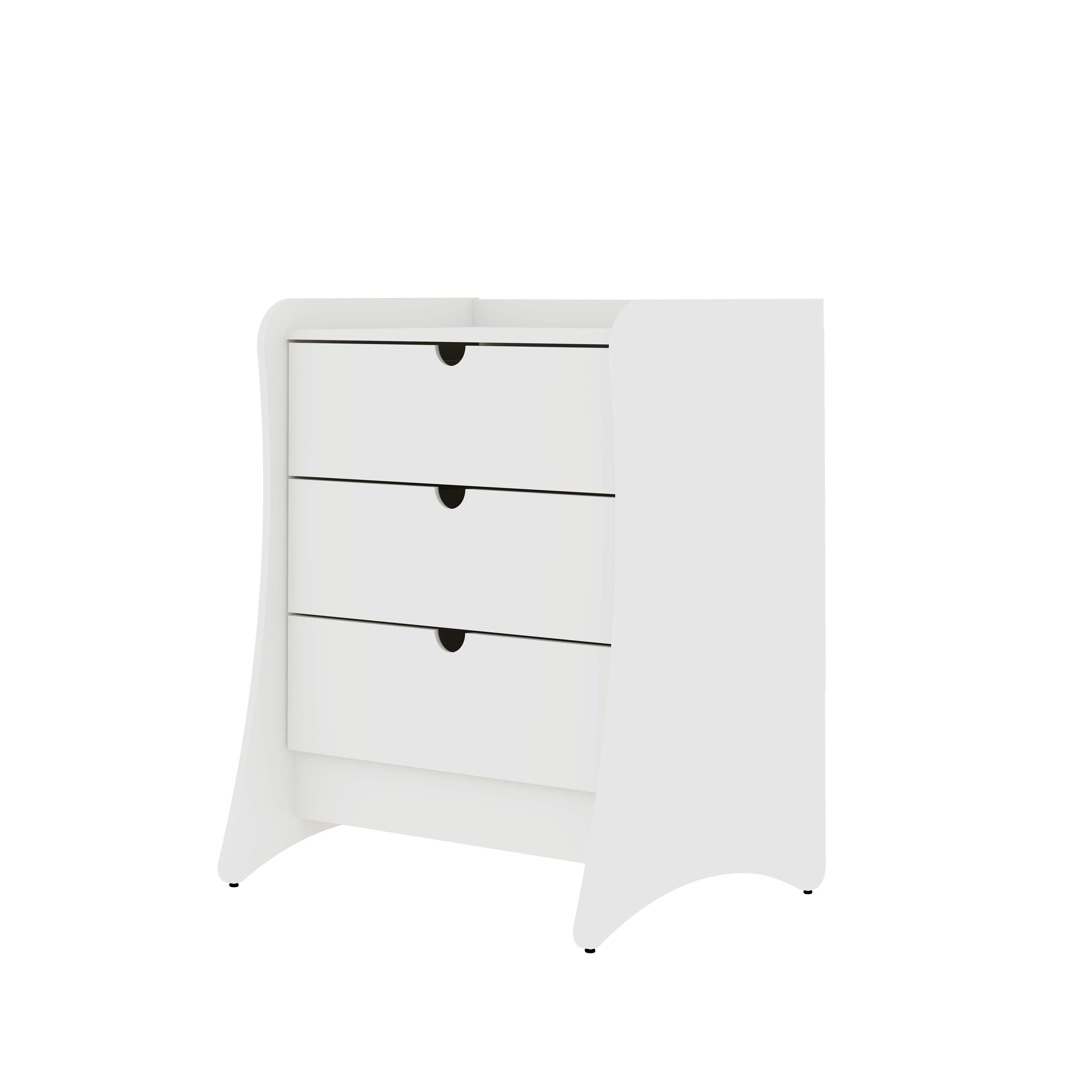 Alt View 5. Manhattan Comfort - Coney Mid-Century Modern 2-Piece Dresser Set - White.