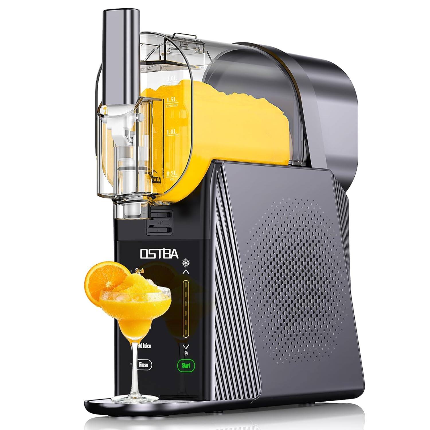 OSTBA - 88oz Slushie Machine for Home, One-Touch Frozen Drink Maker, No Ice Needed, 6 Preset Programs, Self-Cleaning - Black