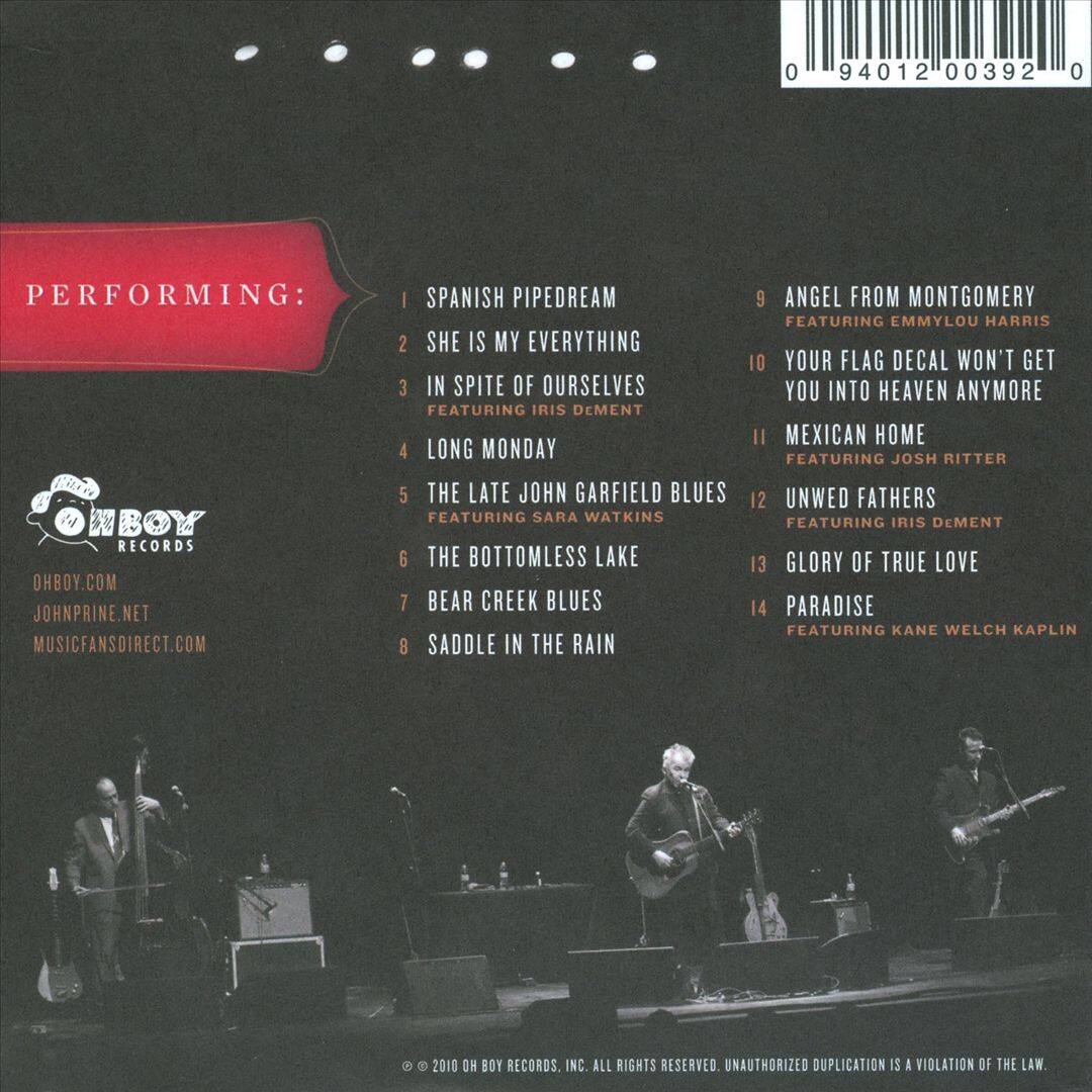 Back. In Person & On Stage [CD].