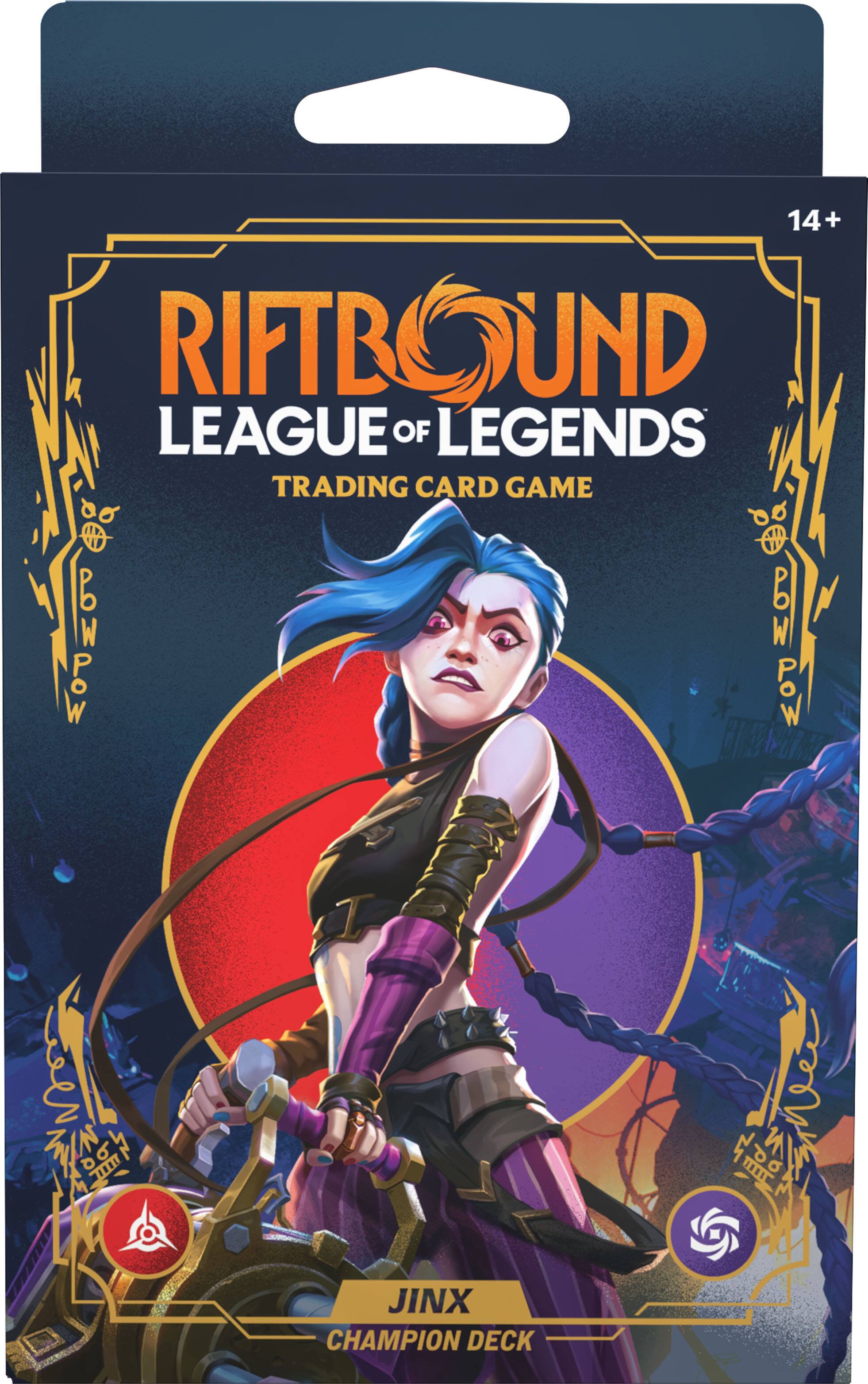 14+ RIFTBOUND LEAGUE OF LEGENDS TRADING CARD GAME POW POW POW JINX CHAMPION DECK