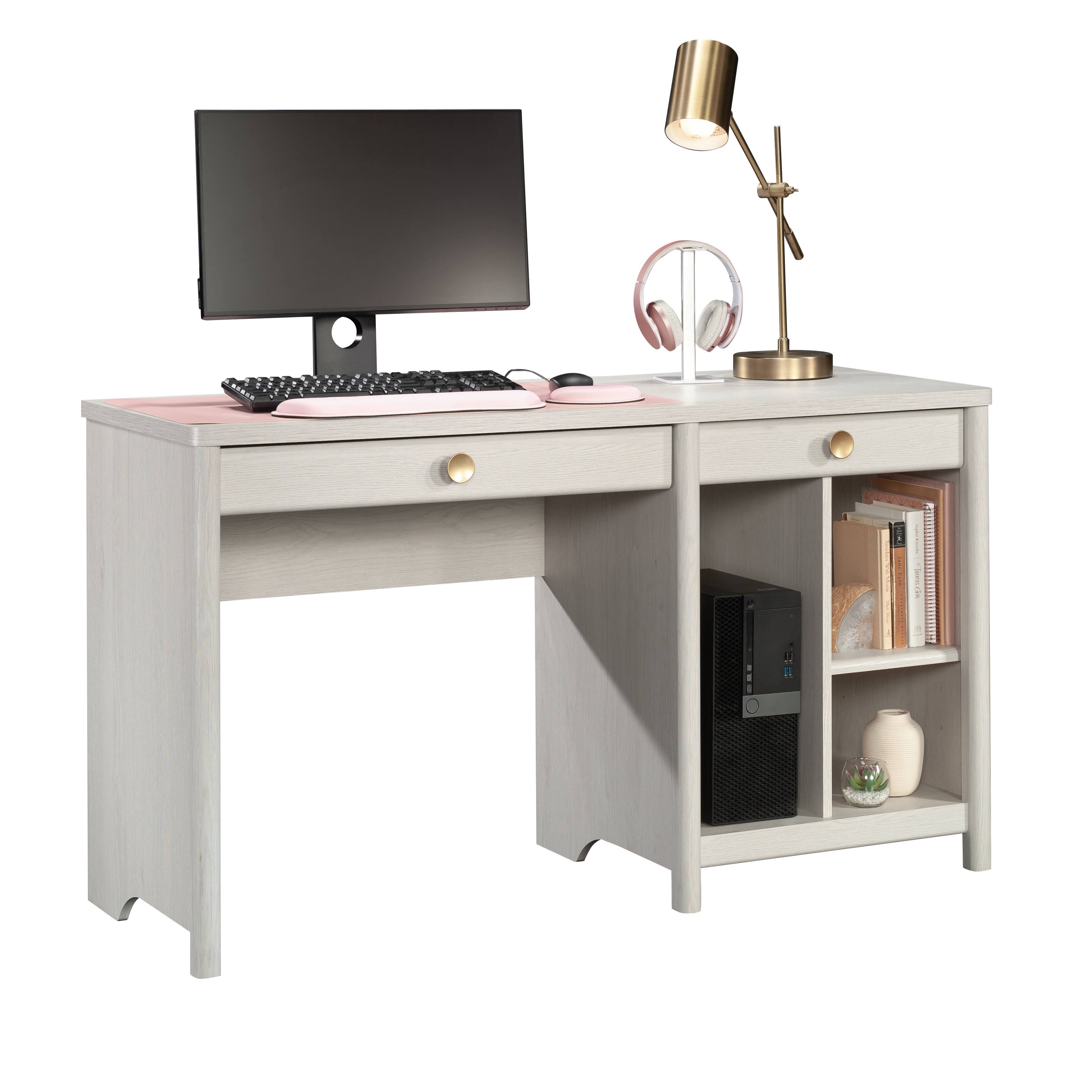 Alt View 2. Tiramisubest - Computer Desk, LIGHT GREY finish - LIGHT GREY.