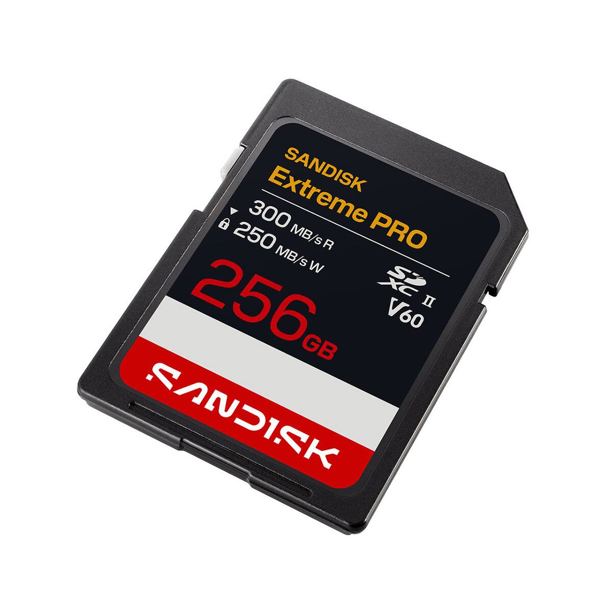 Extreme SANDISK 8 250 300 PRO MB/sR MB/sW SD 256 XC II V60 GB SANDISK