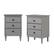 Angle Zoom. Walker Edison - Modern 2-Piece 3-Drawer Nightstand Set - Gray.