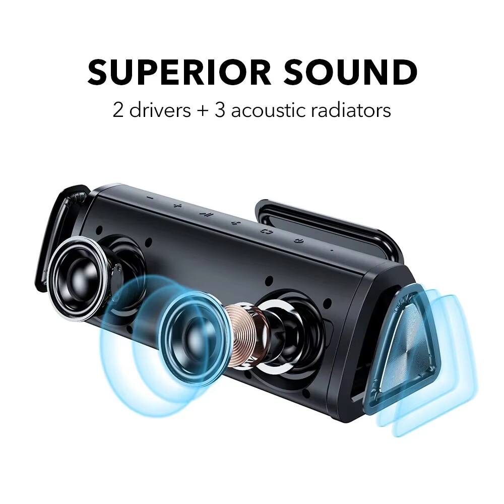 SUPERIOR SOUND  
2 drivers + 3 acoustic radiators