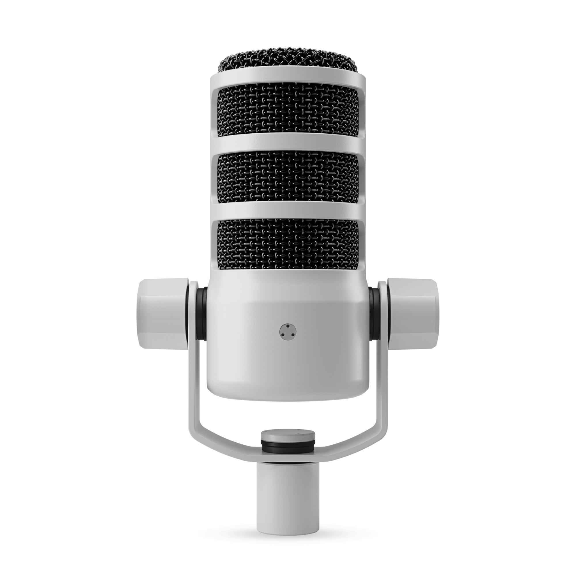 Angle. RØDE - RØDE PodMic USB Dynamic Broadcast Microphone with XLR and USB Connectivity for Podcasting, Streaming  White.
