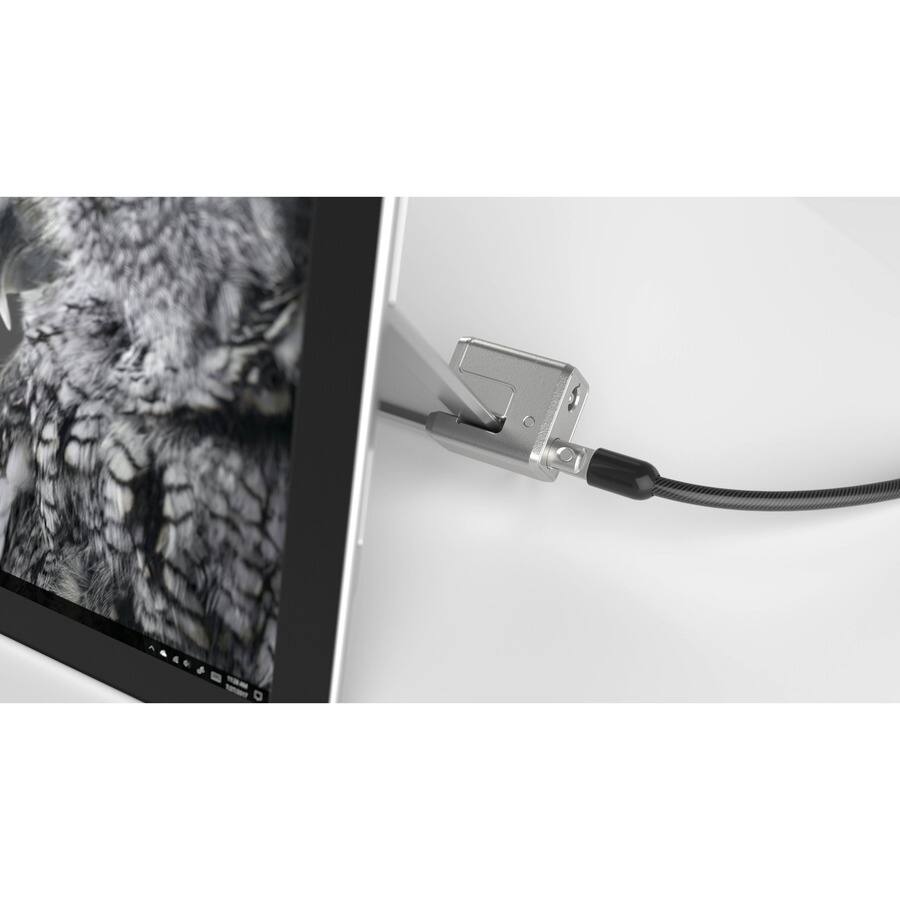 Alt View 8. Kensington - Kensington Keyed Cable Lock Surface Pro - 5.91 ft Cable - Keyed Lock - Black, Silver - Carbon Steel, Plastic - For.
