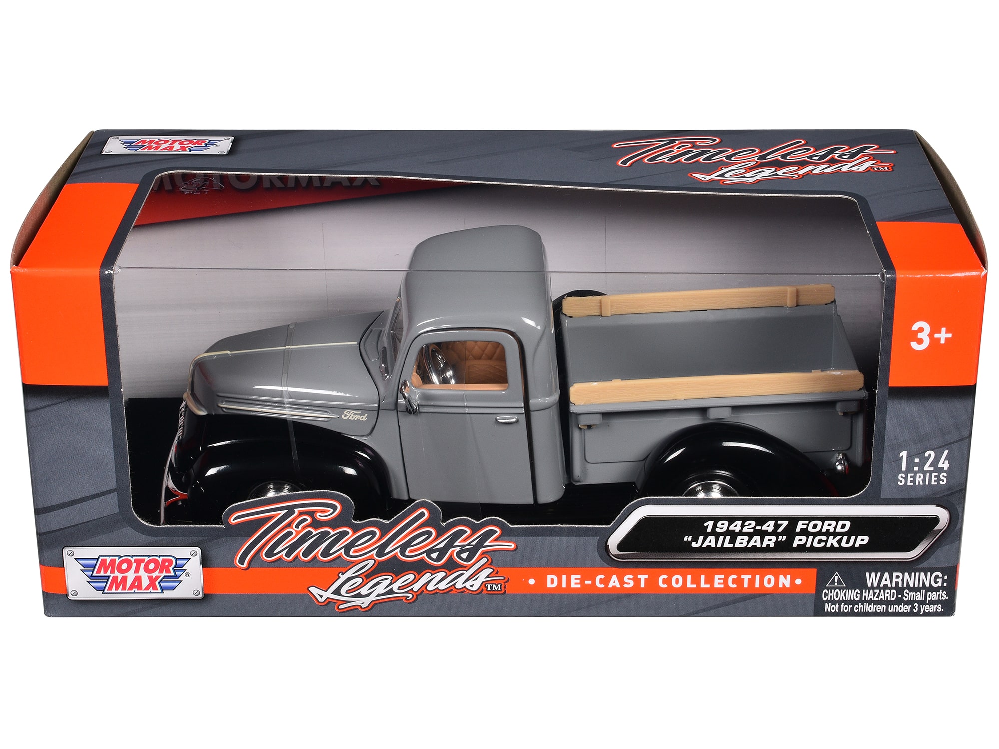 "1942-47 Ford ""Jailbar"" Pickup Truck Gray and Black ""Timeless Legends"" Series 1/24 Diecast Model Car by Motormax" price history on PriceWatchPro