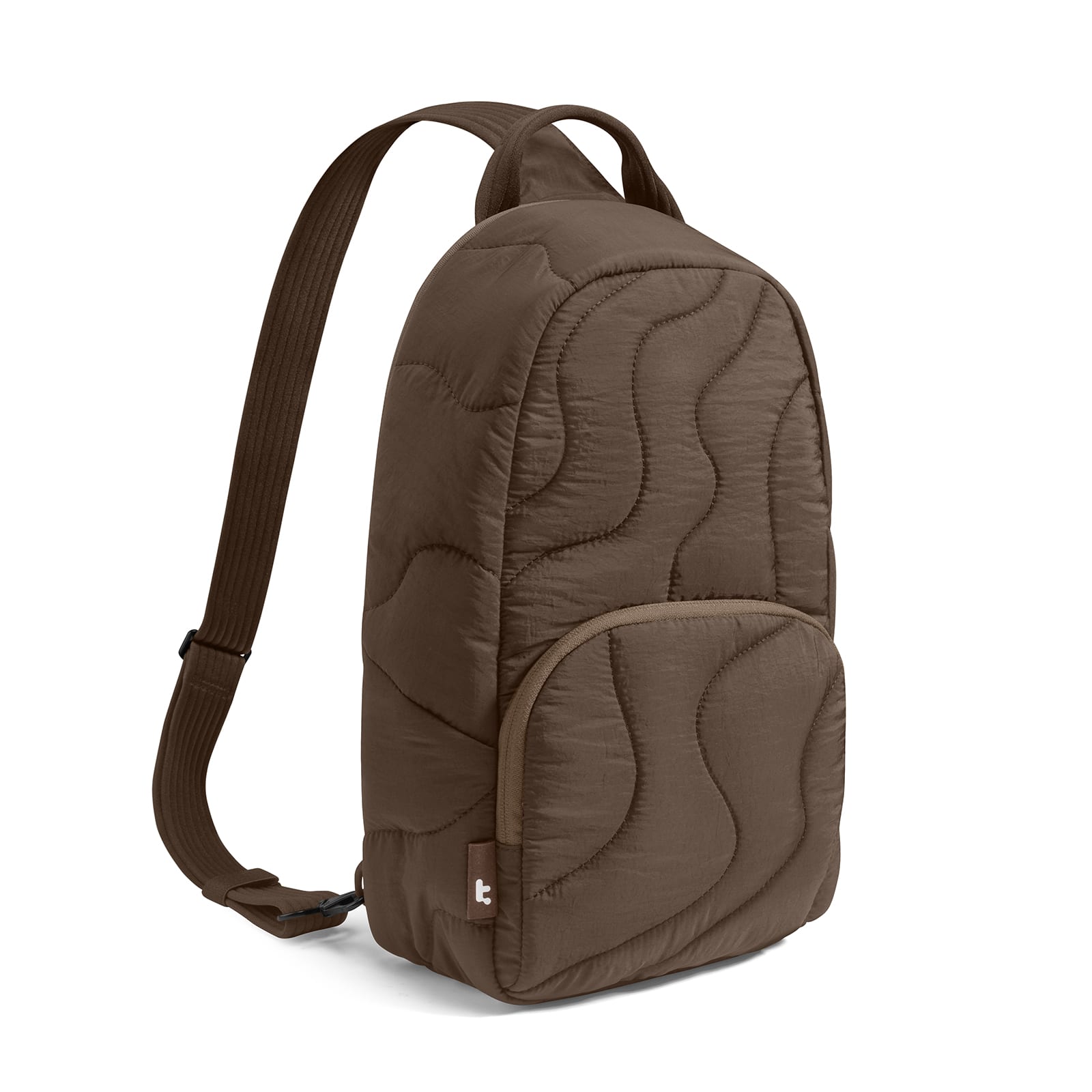 tomtoc - Terra-T36 10L Crossbody Sling Bag Backpack for Women, Trendy Puffer Quilted Padded Bag, Lightweight Travel Chest Bag - Caramel price history on PriceWatchPro