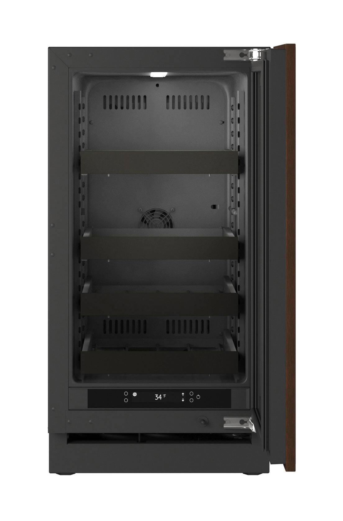 Alt View 2. U-Line - U-Line 18"W. 3.5 Cu.Ft. Built-In Beverage Center - Panel Ready Frame/Glass - Integrated Frame.
