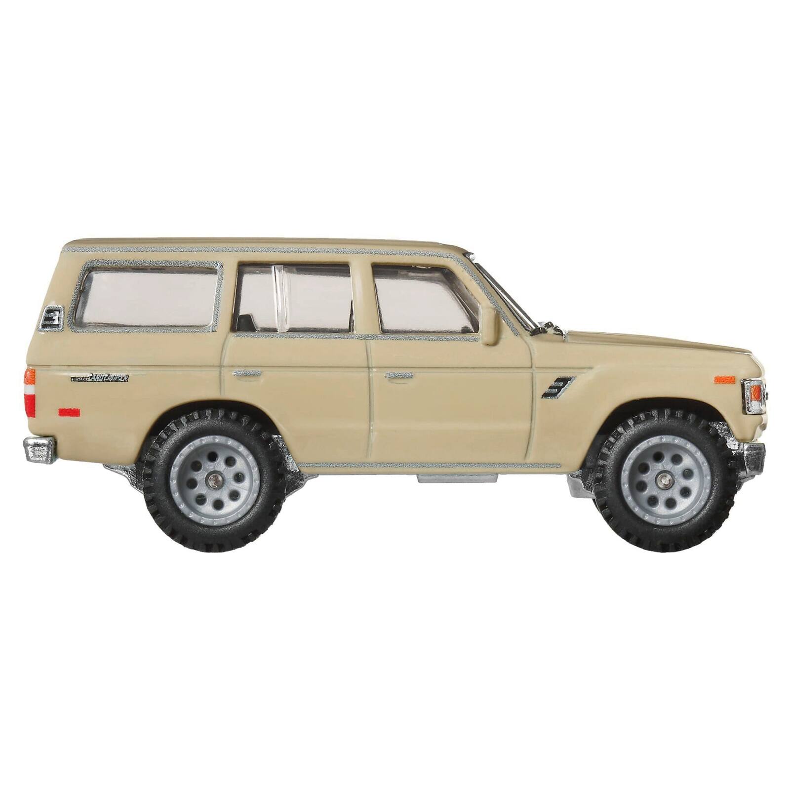 Alt View 1. Hot Wheels - Toyota Land Cruiser FJ60 Tan "Hobbs & Shaw" (2019) Movie "Fast & Furious" Series Diecast Model Car by Hot Wheels.