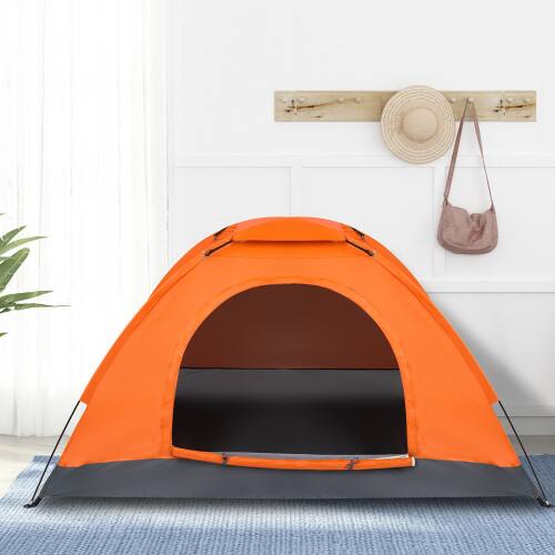 Alt View 4. Winado - Camping Tent, Portable Dome Tent for 1 Person Waterproof w/ Carrying Bag for Outdoor Hiking Climbing Camping Backpacking - Orange.