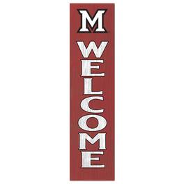 Jardine - Miami University RedHawks 12'' x 48'' Welcome Leaner - Red