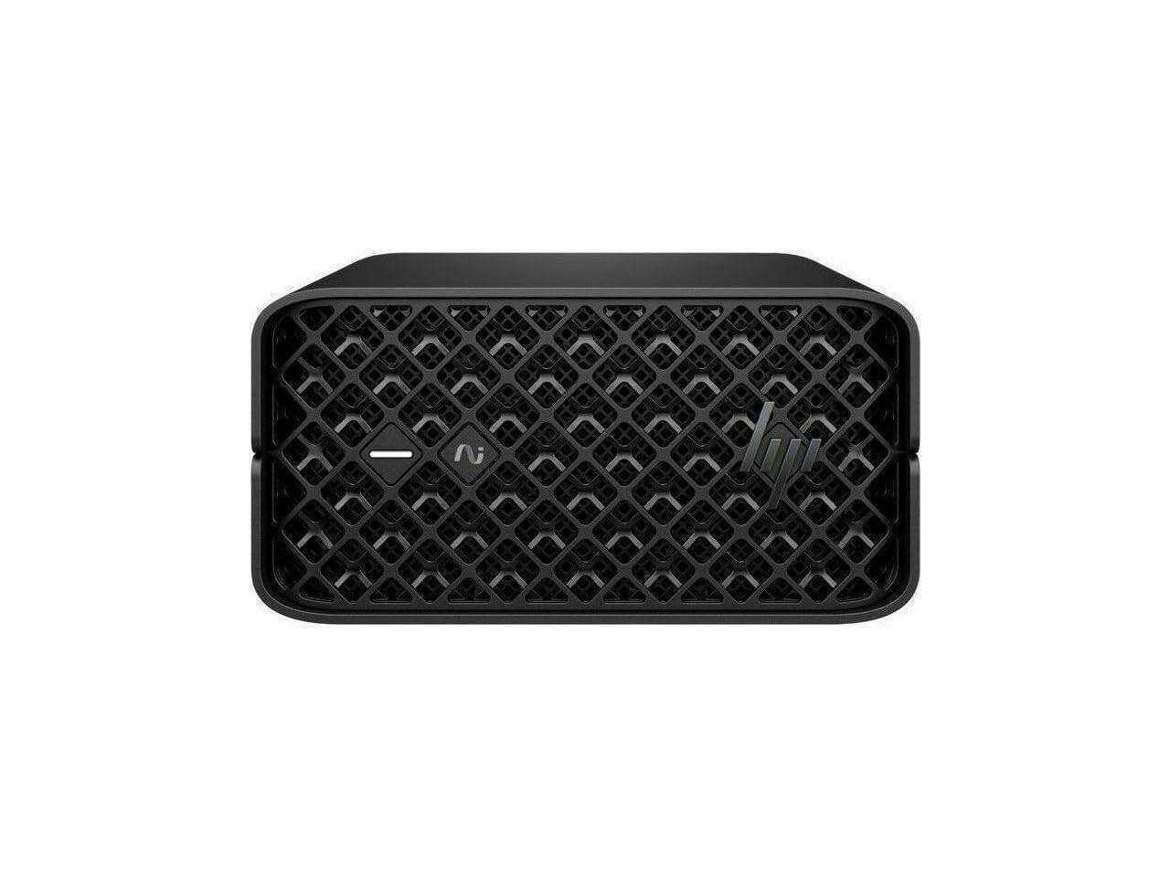 Alt View 10. HP - HP Z2 Mini G1a - Ryzen AI MAX 380 - 32GB - 1TB SSD - Win 11 Pro - Radeon 8040S - 2.5GbE - Wireless - BN4F6UT#ABA - Black.