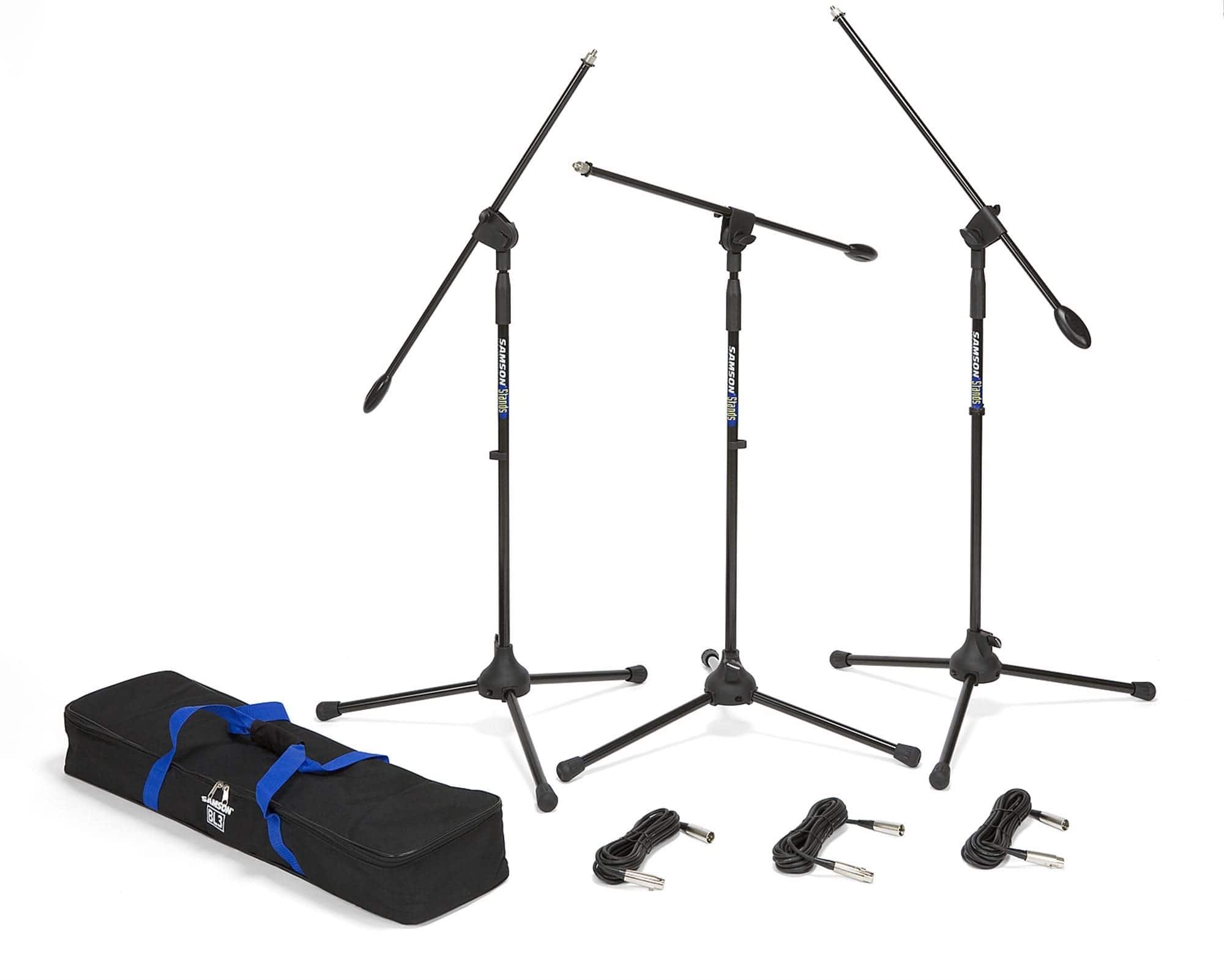 Samson - BL3 Boom Stand and Cable 3 Pack