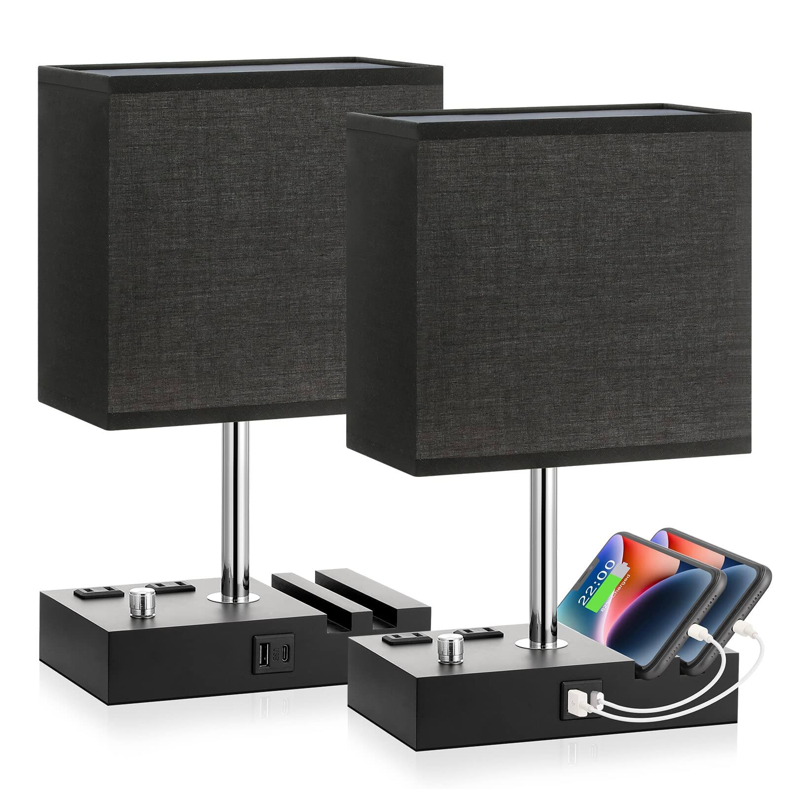 Black Shade with Knob Switch 2 Pack