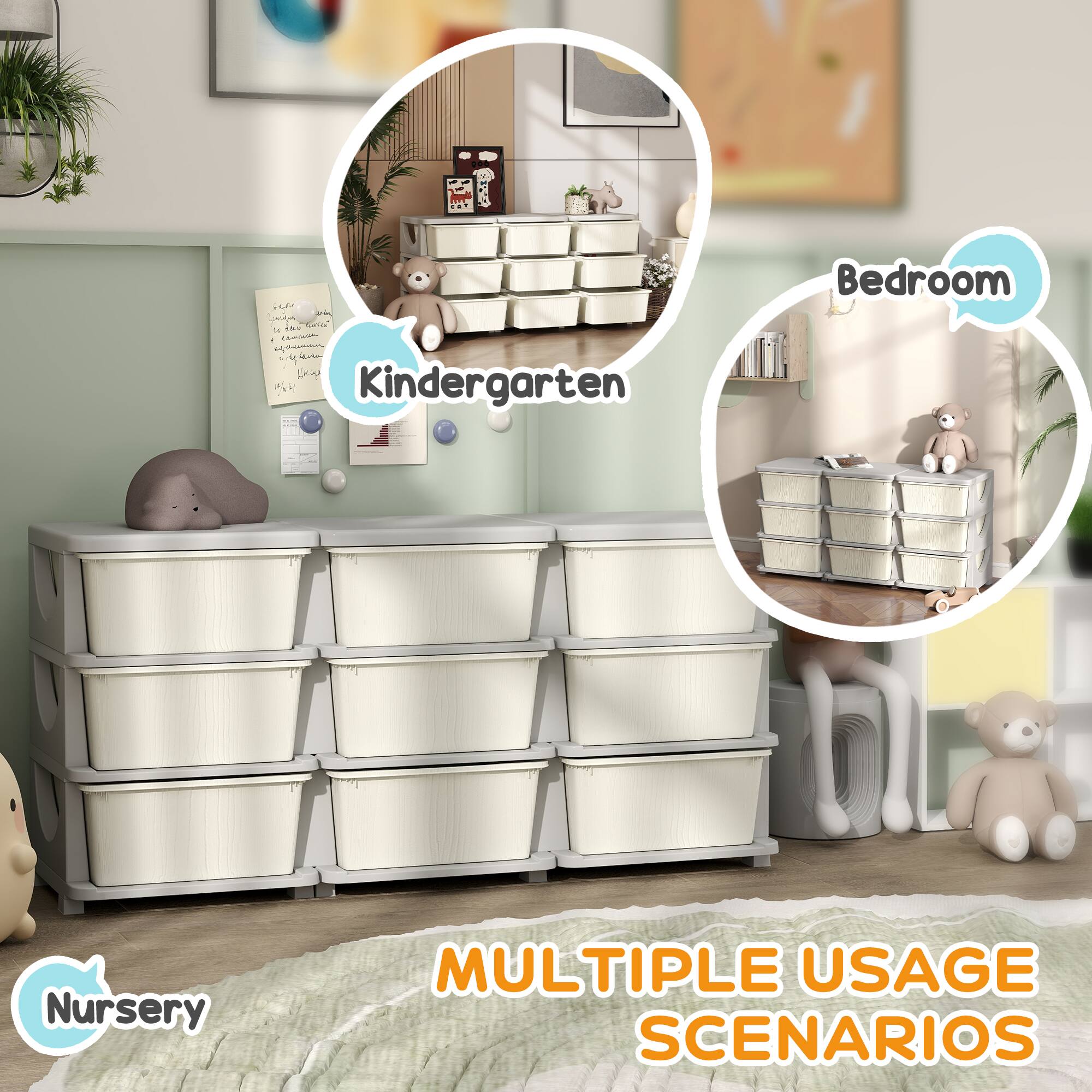 - Nursery
- Kindergarten
- Bedroom

MULTIPLE USAGE SCENARIOS