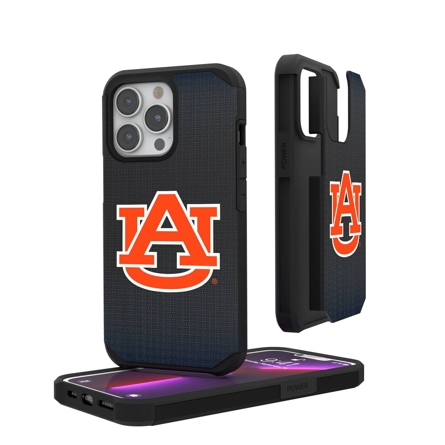 Keyscaper - NCAA - Auburn Tigers Linen Logo iPhone Rugged Case - 14 Pro Max - Black price history on PriceWatchPro