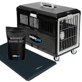 Mirapet - Pet Carrier with Pad, Portable Travel Kit for Medium Cats or Dogs, 26"