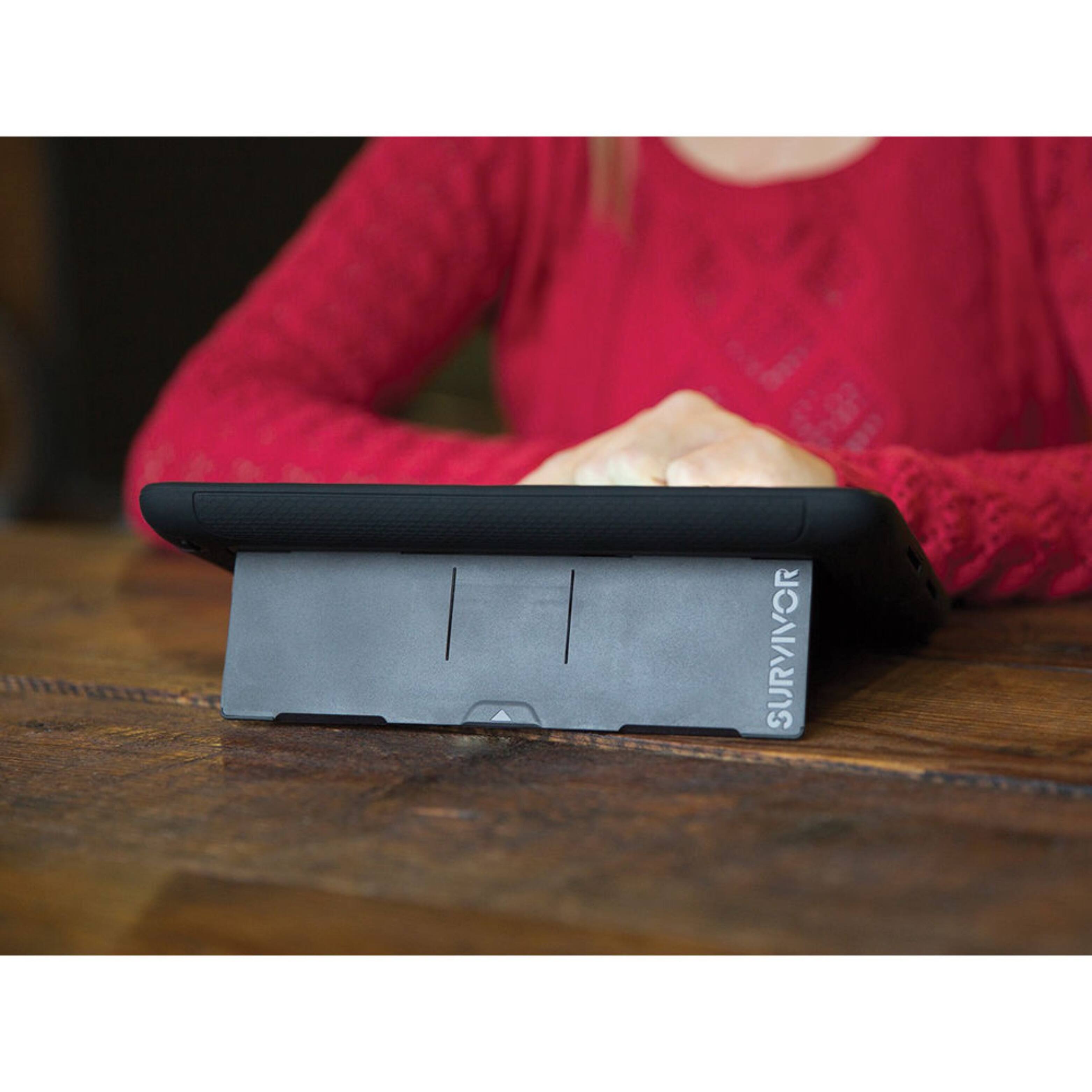 Alt View 2. Griffin Technology - Griffin Survivor Rugged Case for Apple iPad Mini 4 (A1538, A1550) - Black/Clear - Black/Clear.