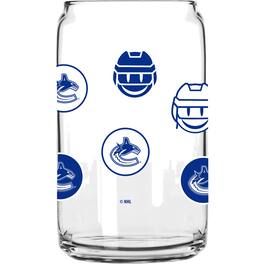 Logo Brands - Vancouver Canucks 16oz. Smiley Can Glass - Multicolor