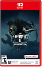 NINTENDO SWITCH. LITTLE NIGHTMARES III DELUXE EDITION TEEN T ESRB BANDAI NAMCO GAME-KEY CARD 25 GB- Full game download via internet required. see back. Le jeu requiert un tlchargement via Internet de 25 Go. CARTE CL DE JEU E requiere una descarga de 25 GB a travs de internet. juego TARJETA LLAVE DE JUEGO support.nintendo.com/switch2/gamekeycard