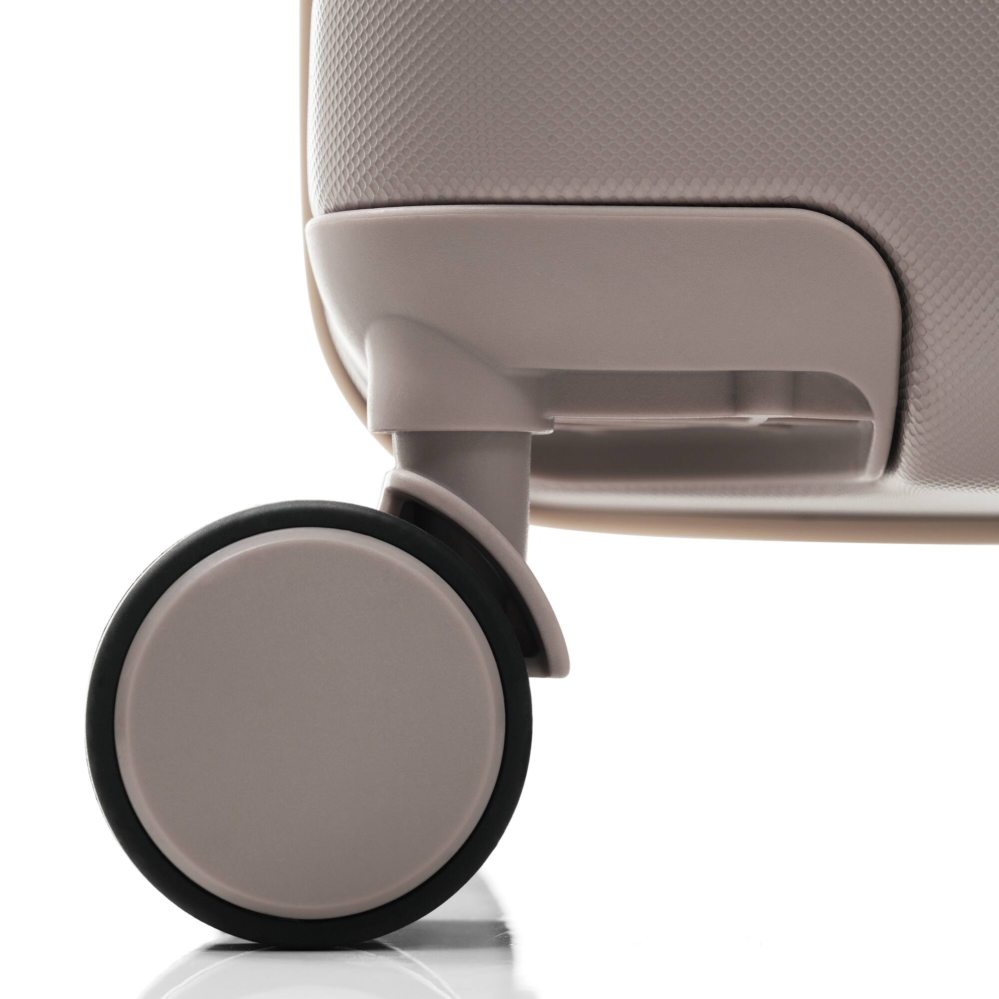 Alt View 10. Ecooso - 3-Piece ABS Hard Shell Luggage Set with TSA Lock, 360掳 Spinner Wheels, Telescopic Handle, 20/24/28 Inch - Brown.