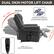 DUAL OKIN MOTOR LIFT CHAIR
Backrest 45-180
Imported from Germany
Smooth & Silent Operation
Footrest 0-90
Press "Home", back to upright position