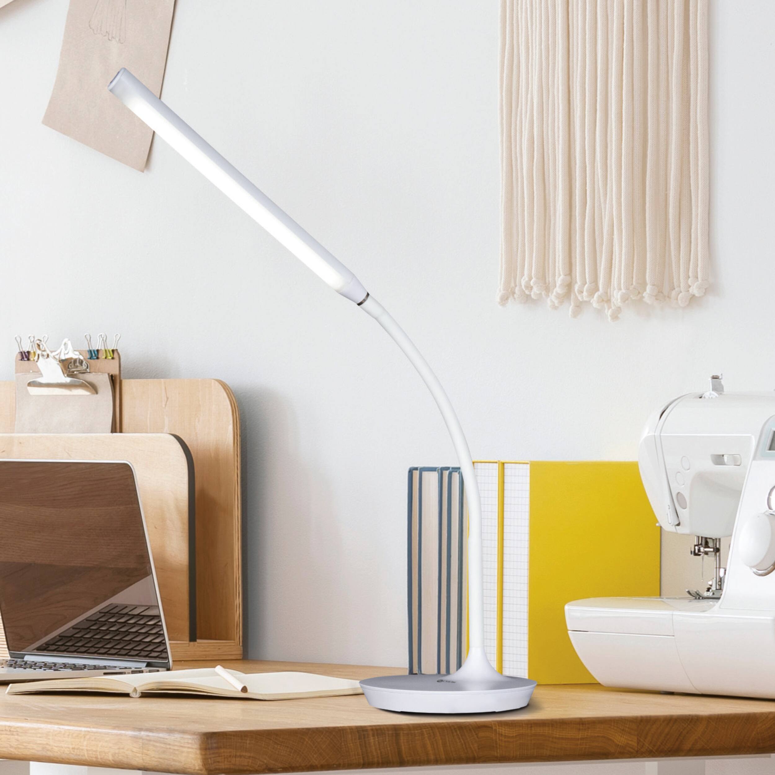 Alt View 20. OttLite - Extended Reach LED Desk Lamp - White.