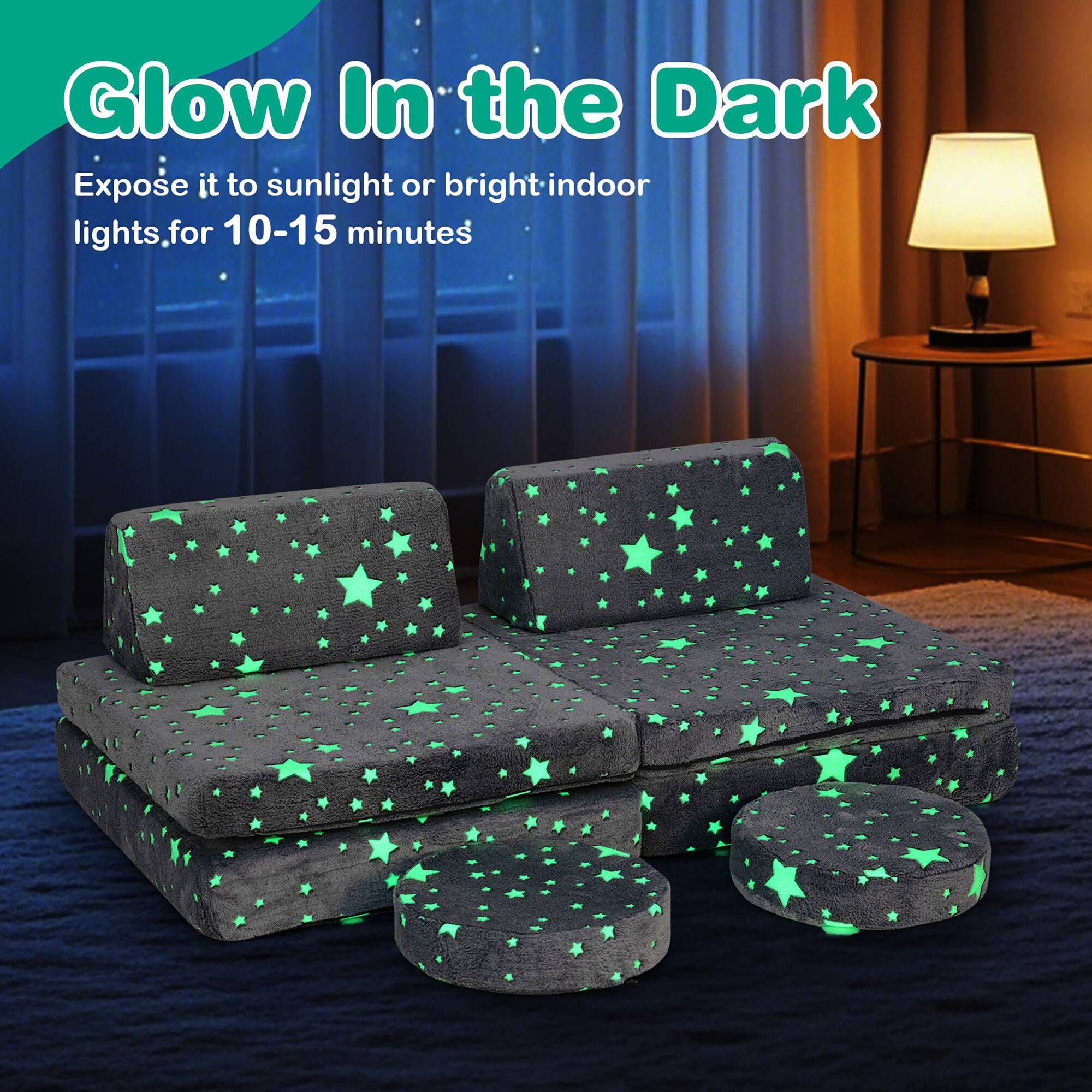 Glow In the Dark

Expose it to sunlight or bright indoor lights for 10-15 minutes.