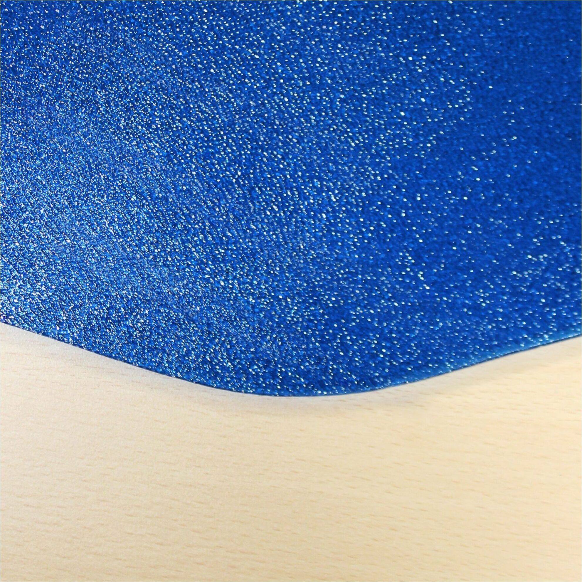 Alt View 17. Floortex - 9-Sided Blue Polycarbonate Gaming Chair Mat for Hard Floor 38 x 39 inches - Blue.