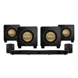 Nakamichi - DRAGON 5000W Home Surround Sound System w/ Quad 12" Subwoofers, Dolby Atmos and DTS:X Pro - Black