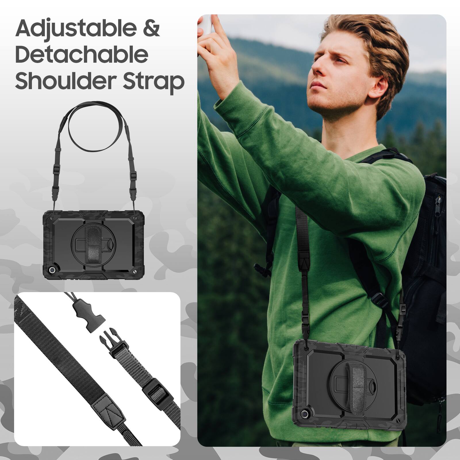 Adjustable & Detachable Shoulder Strap
