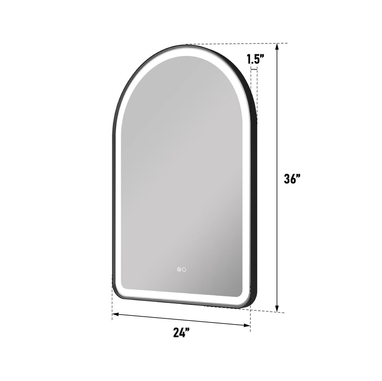 1.5" H x 36" x 24"