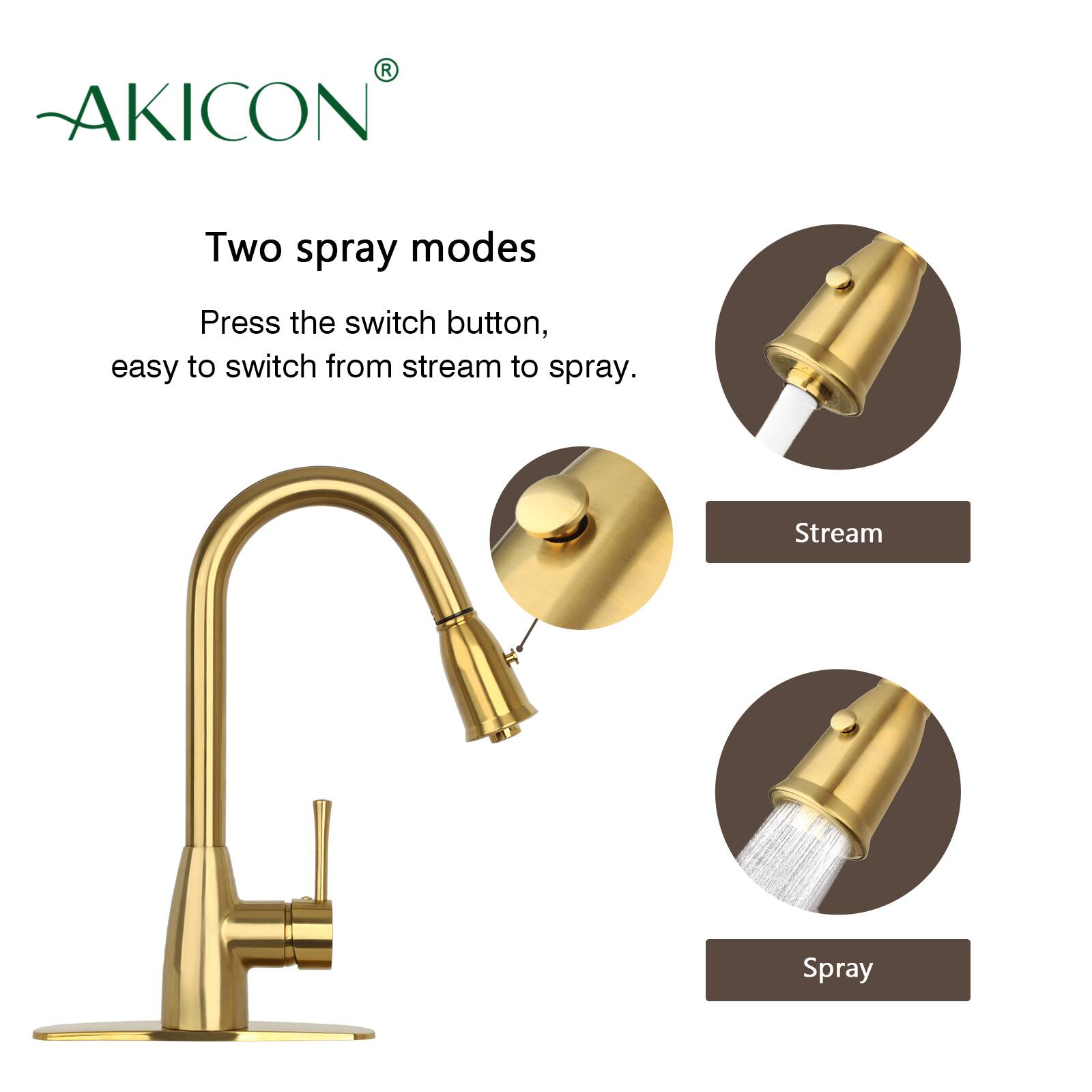 AKICON®

Two spray modes

Press the switch button, easy to switch from stream to spray.

Stream

Spray
