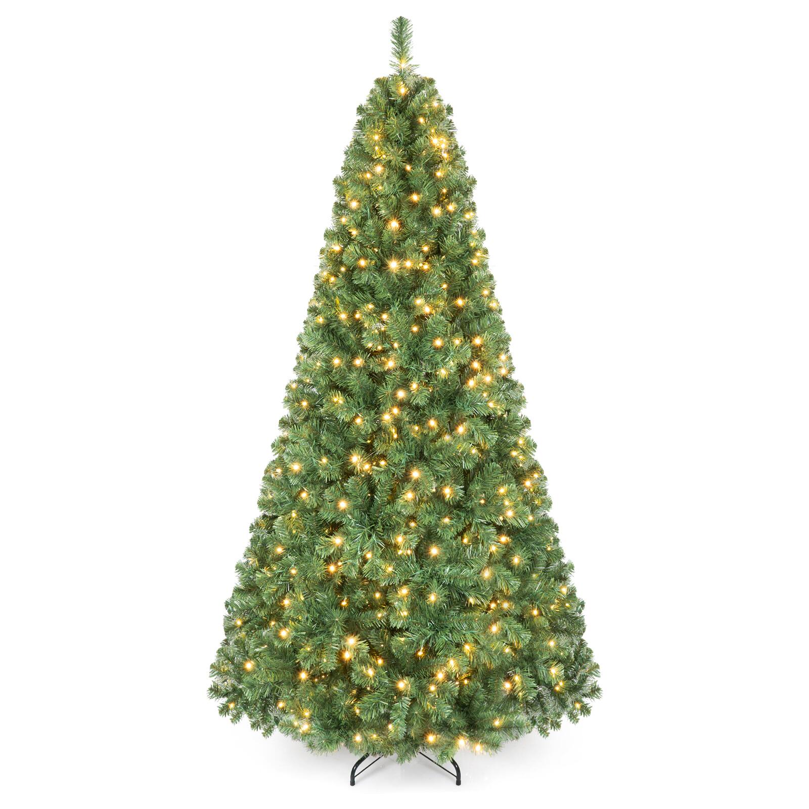 Alt View 9. Costway - 7 FT Pre-Lit Christmas Tree with 700 LED Lights & 1188 Tips - Green.
