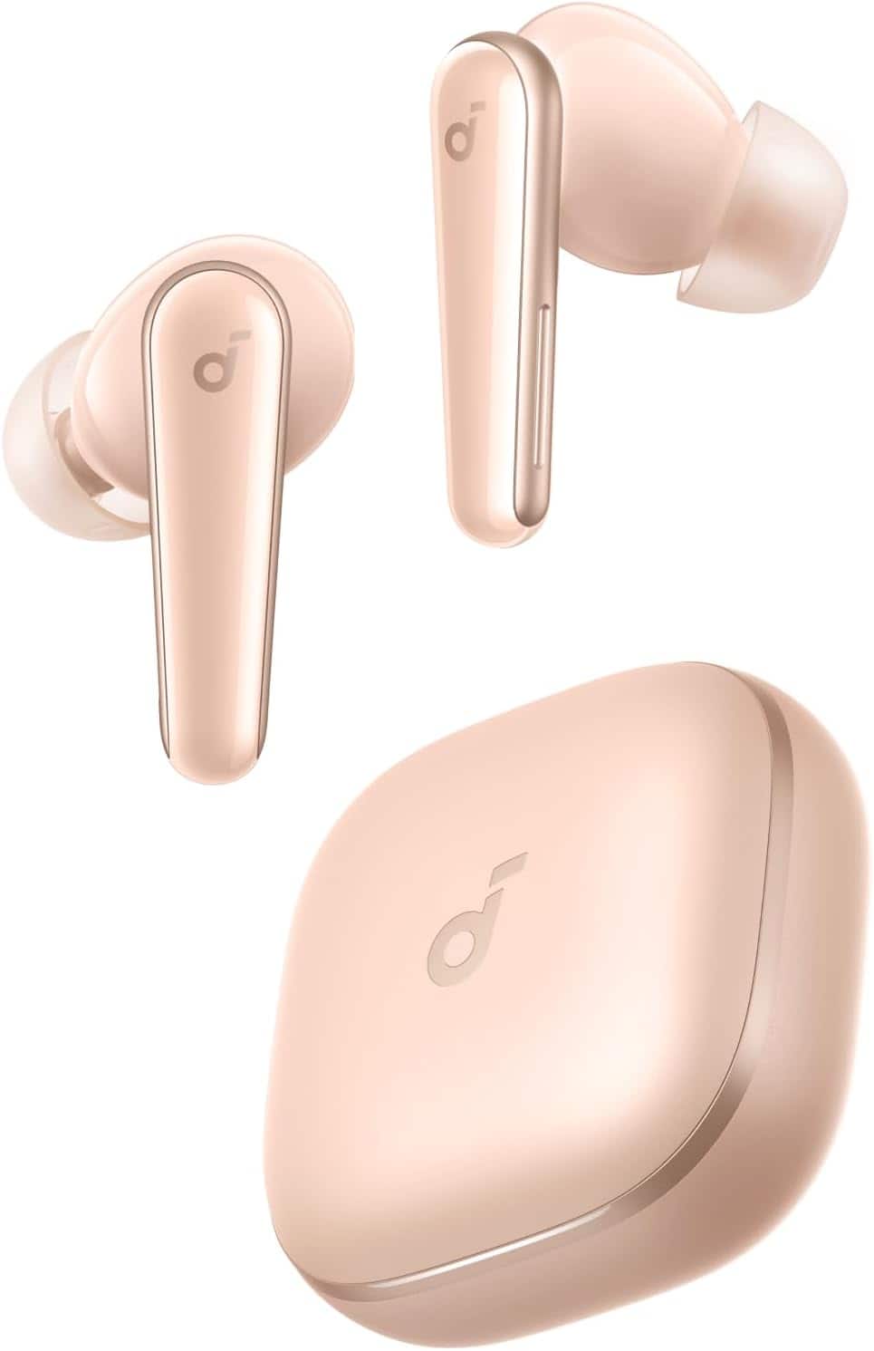 Soundcore - Liberty 5 by Anker, Noise-Cancelling Wireless Earbuds, Rose Apricot - Pink