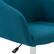 Alt View 17. CorLiving - Marlowe Upholstered Chrome Base Task Chair - Dark Blue.