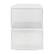 Alt View 17. Martha Stewart - Brody Premium Clear Plastic Storage Bins MDF Lids-2-SM/1-MED - Clear/White.
